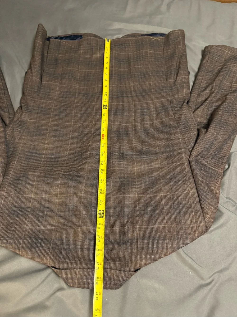 Jos A Bank Reserve silk wool sport coat blazer 40S brown plaid new